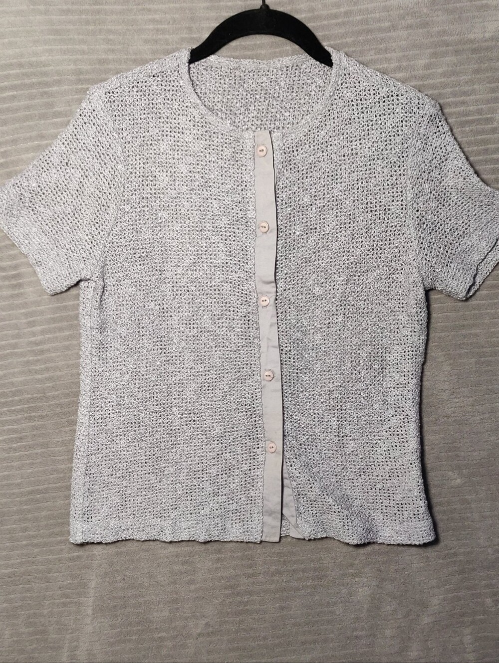 Gregge Sport Lavender Crochet Top